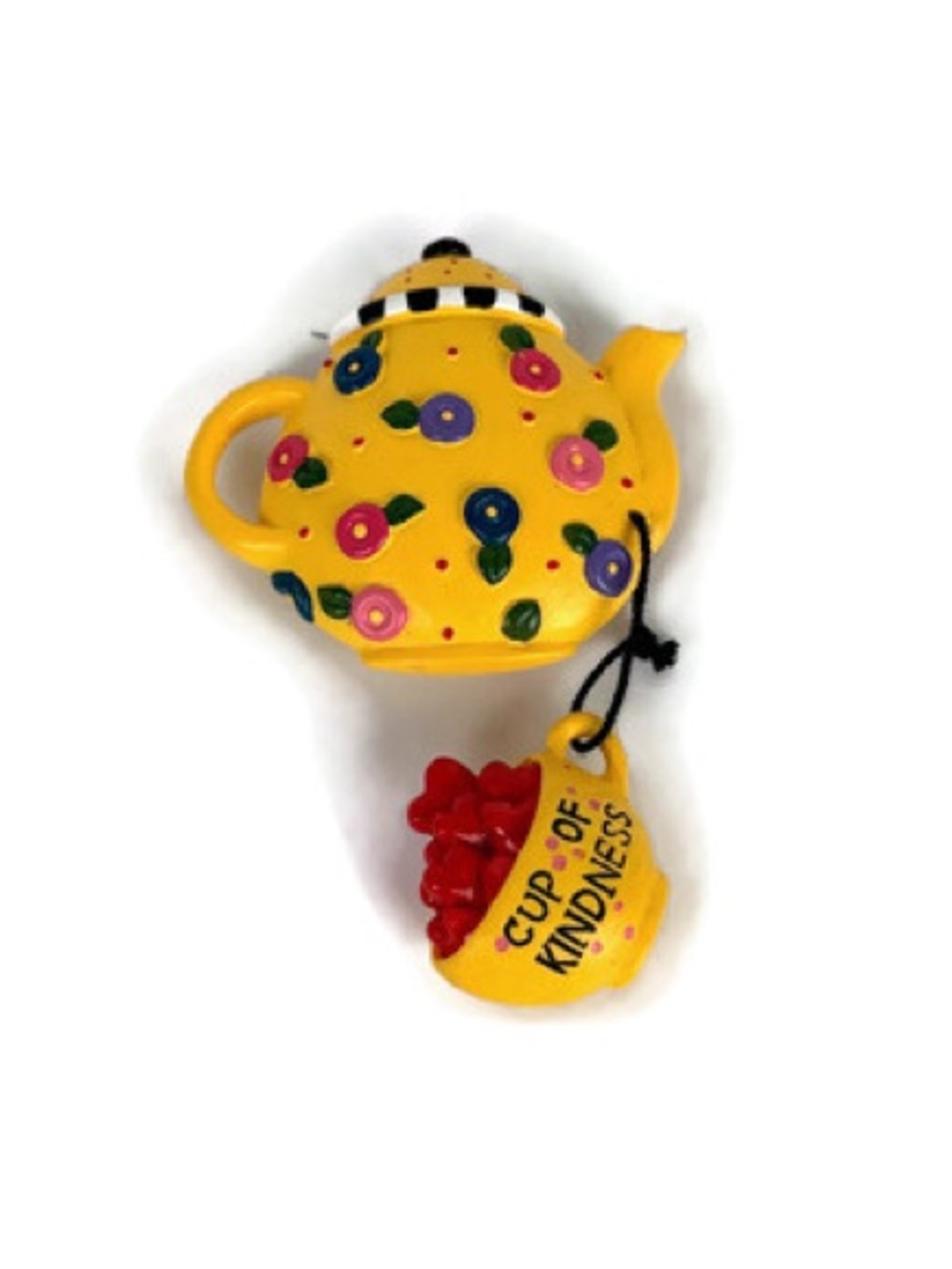 Mary Engelbreit Cup of Kindness Floral Teapot and Cup Magnet